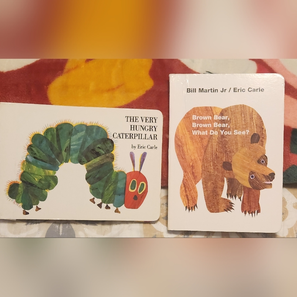 Children's Book Set: The Very Hungry Caterpillar and Brown Bear, Brown Bear